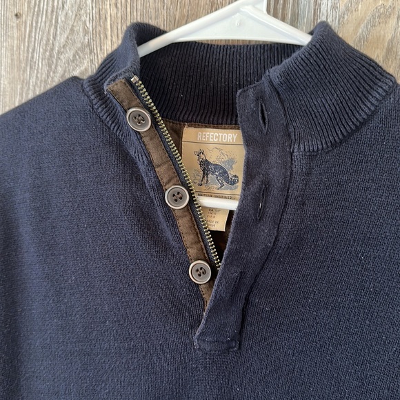 Refectory British Inspired men’s navy sweater, S - Picture 2 of 6